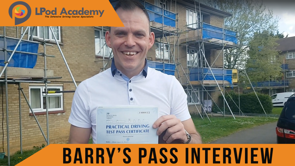 Barry Passes His Intensive Driving Course In Northampton