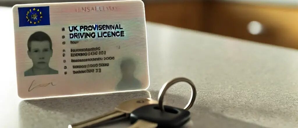 provisional licence and set of car keys