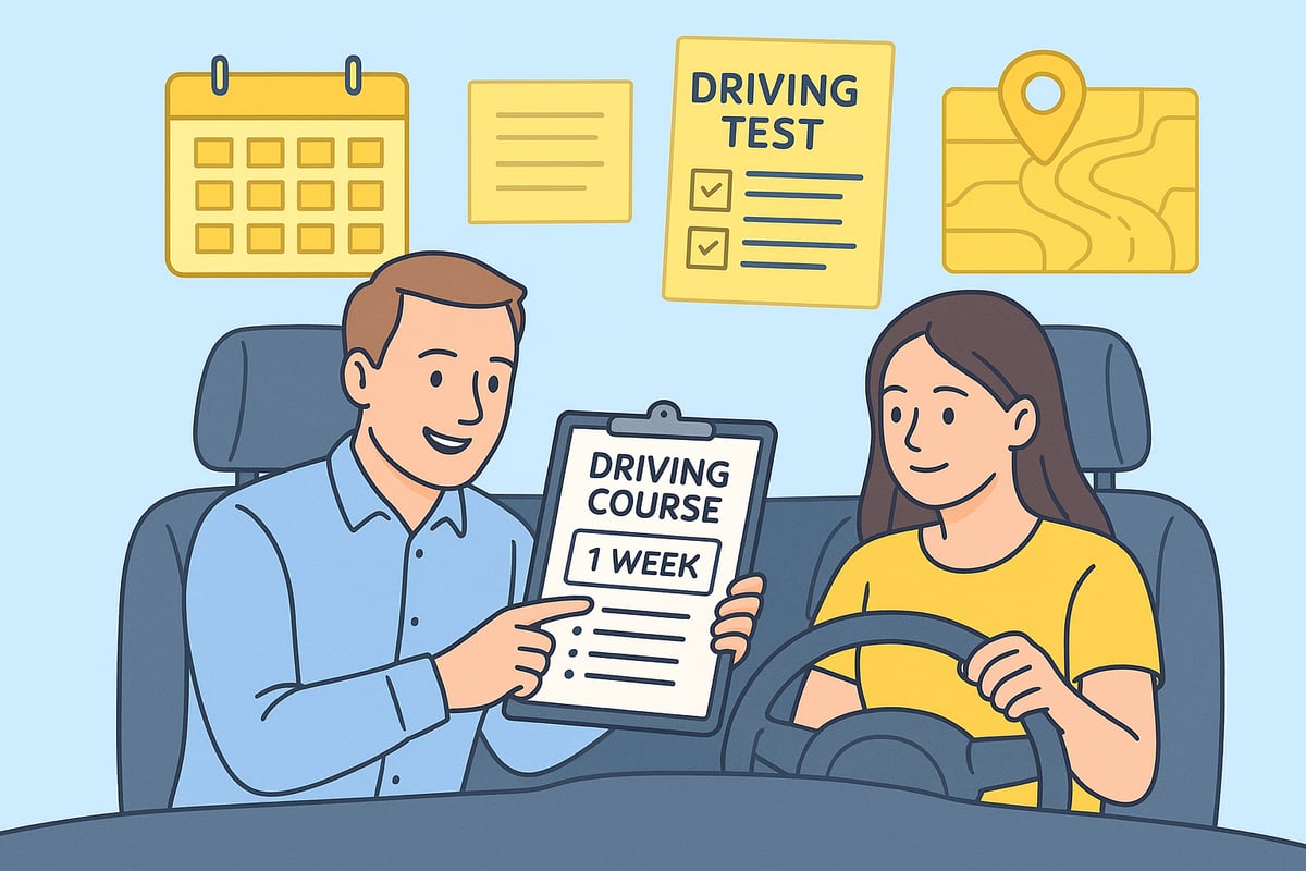 How One Week Driving Courses Work: Step-by-Step